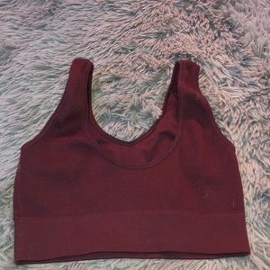 Brown non pad sports bra
